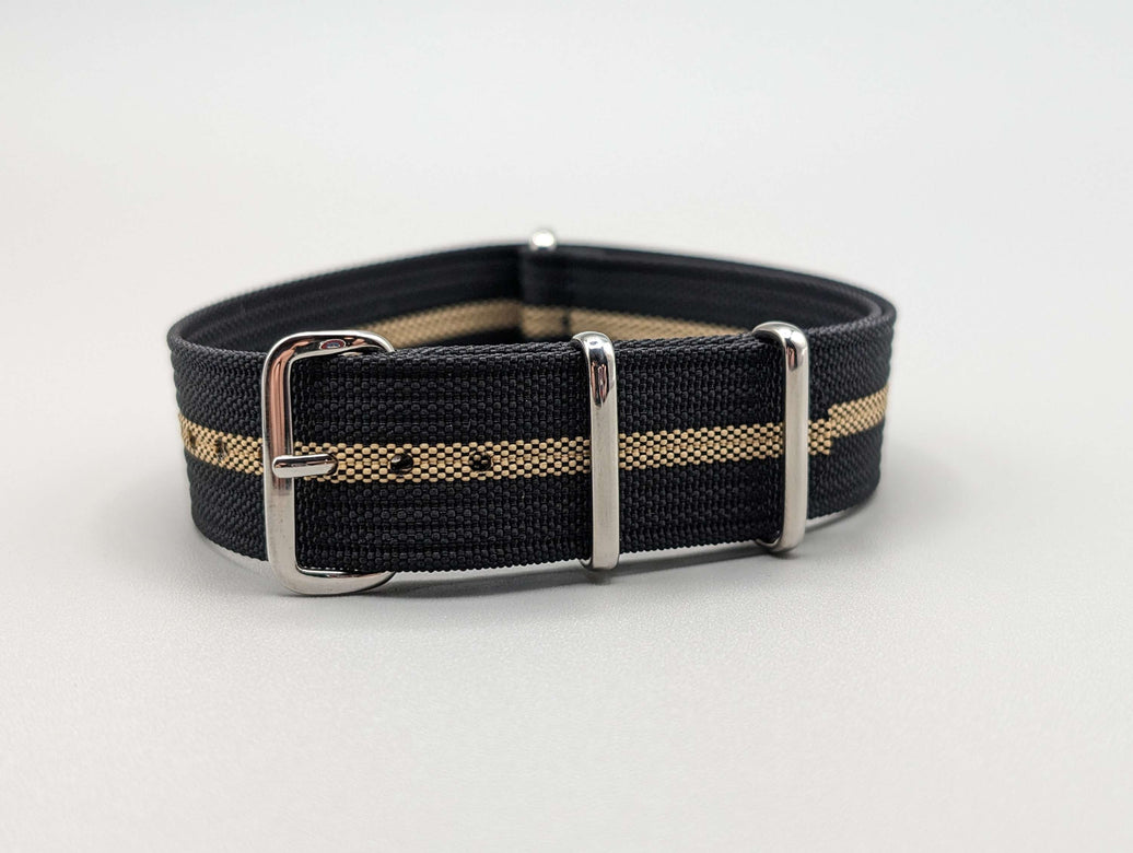 HMS NATO Watch Band in Midnight Black/Khaki image 0