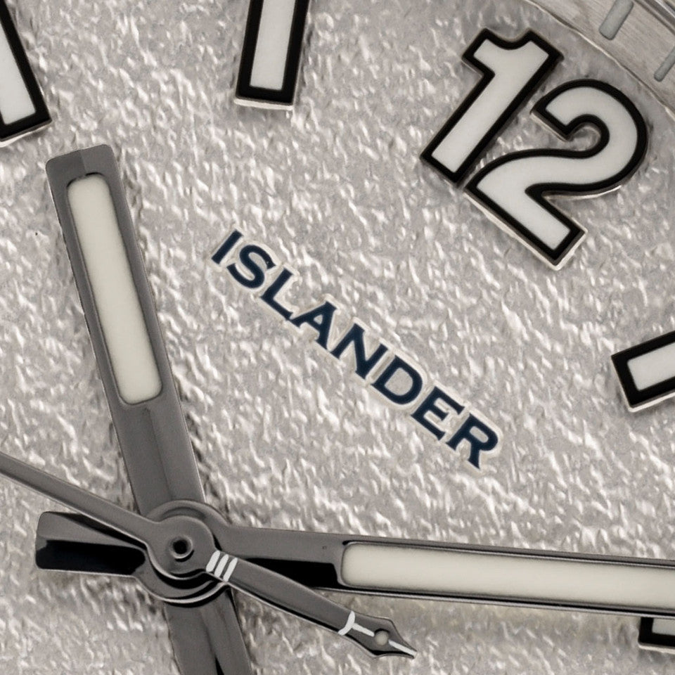 image Islander Brookville Calligraphy Edition Watch with Silver Parchment Dial #ISL-319