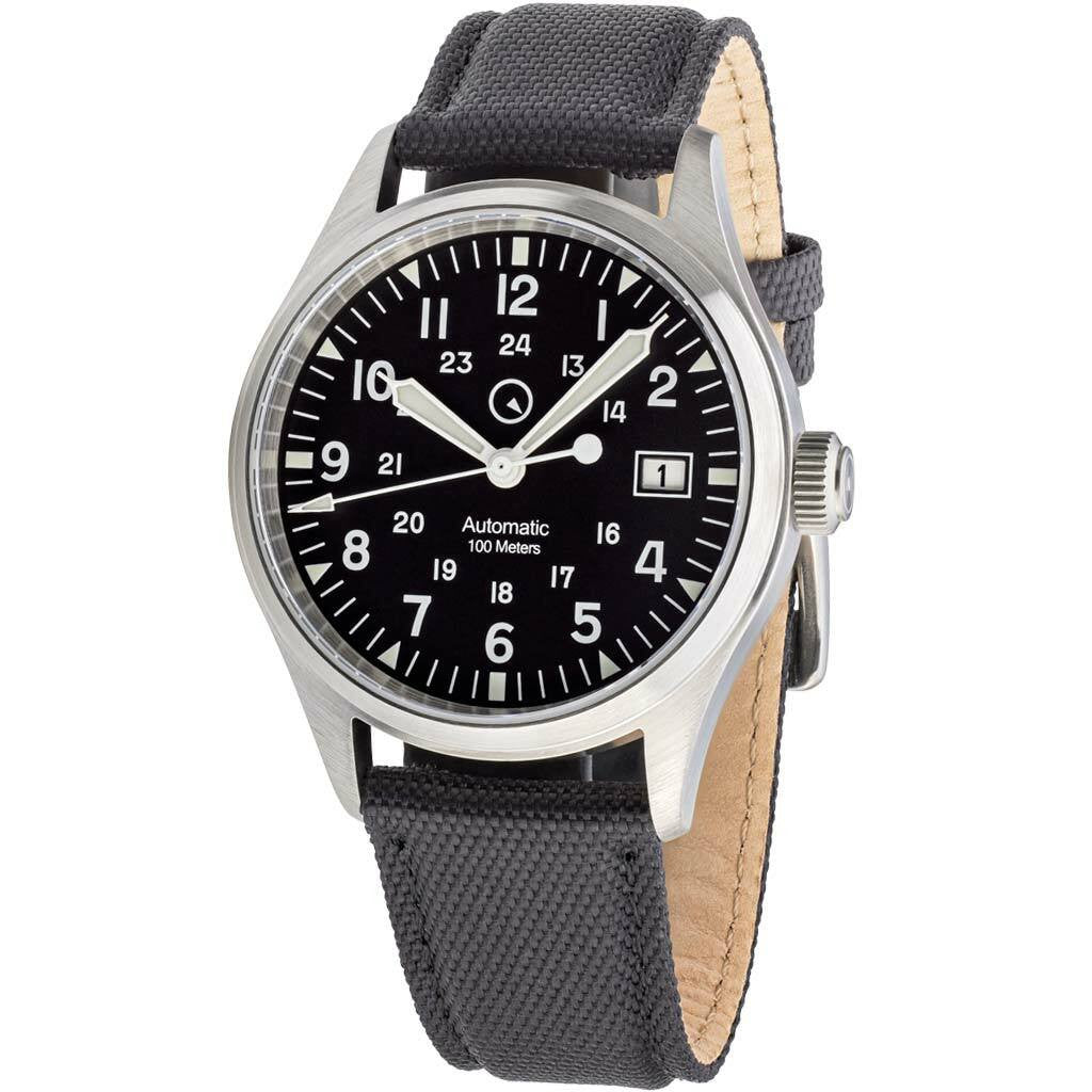 image Islander Mitchel Automatic Field Watch with Nylon Weave Strap and an AR Sapphire Crystal #ISL-41