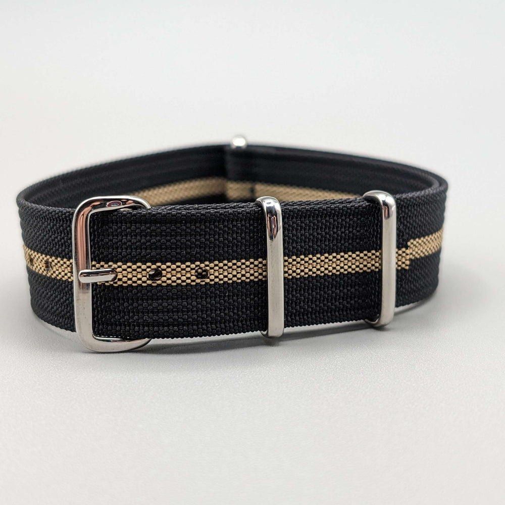 HMS NATO Watch Band in Midnight Black/Khaki image 0