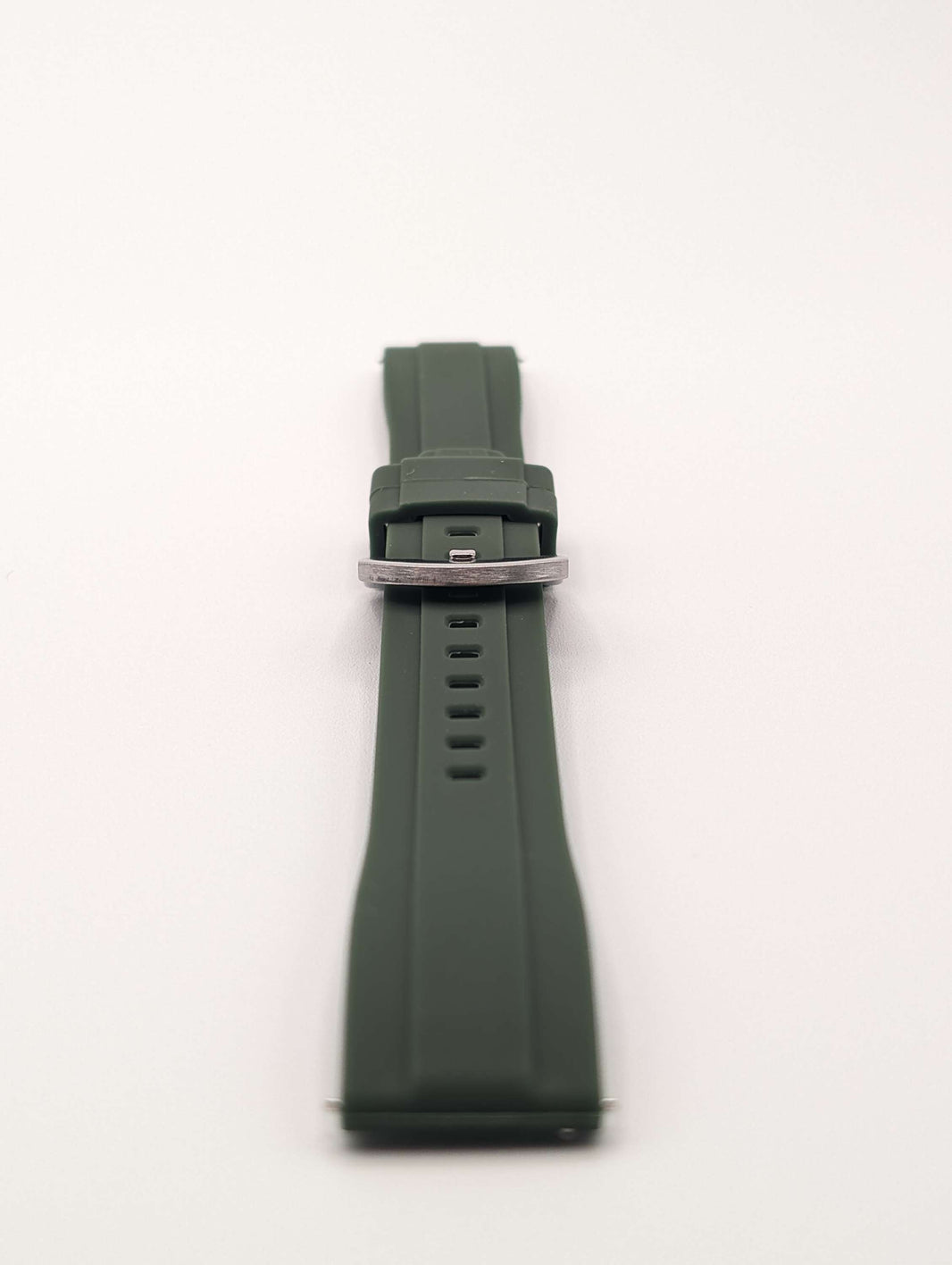 image Explorer Rubber Watch Band in Fatigue Green Quick Release image 1
