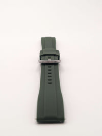 Explorer Rubber Watch Band in Fatigue Green Quick Release image 1