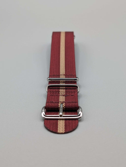 HMS NATO Watch Band in Vino Red/Khaki image 1