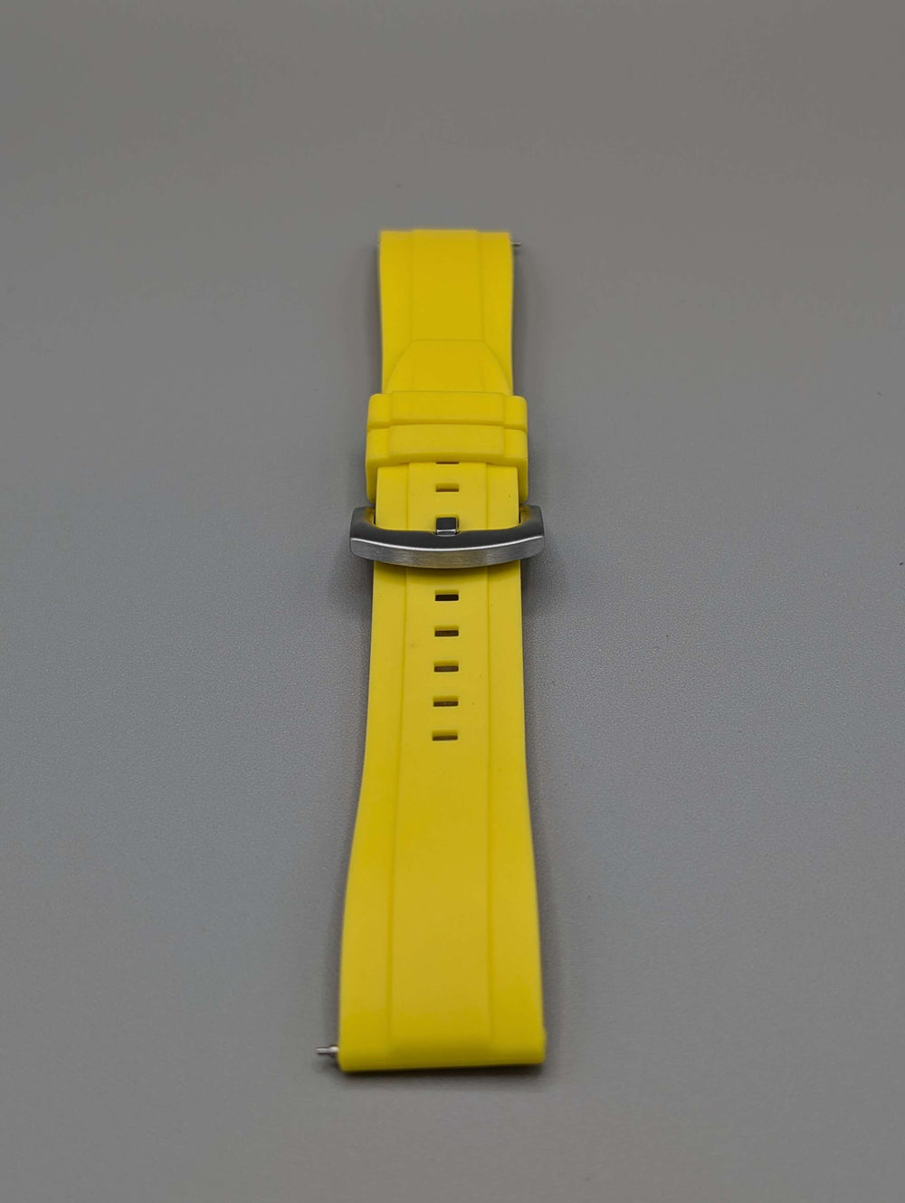 Explorer Rubber Watch Band in Sunshine Yellow Quick Release image 2