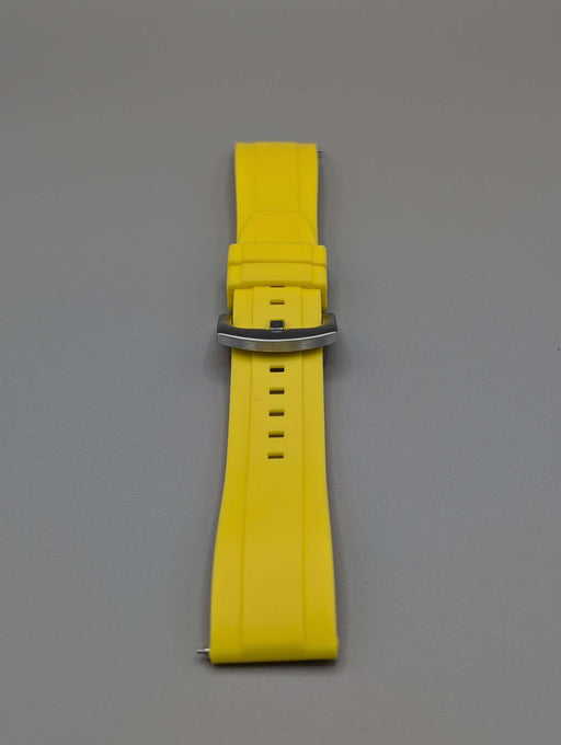Explorer Rubber Watch Band in Sunshine Yellow Quick Release image 2