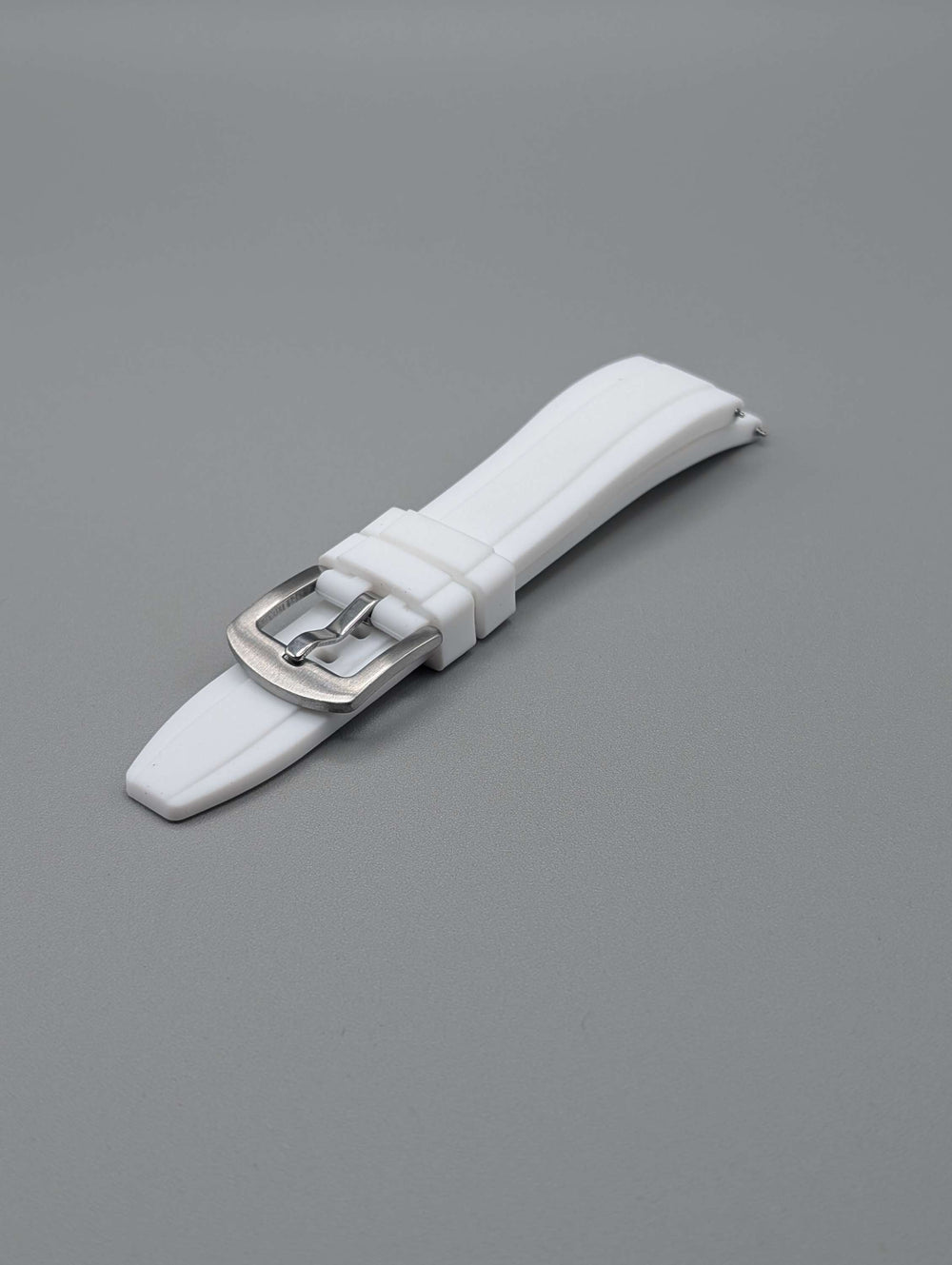 Explorer Rubber Watch Band in Snowmass White Quick Release image 0