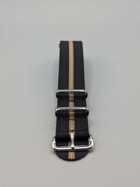 HMS NATO Watch Band in Midnight Black/Khaki image 1