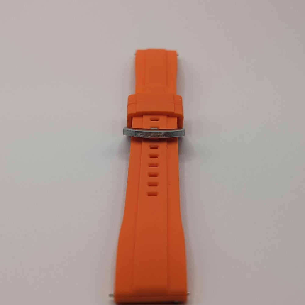 Explorer Rubber Watch Band in Sunset Orange Quick Release image 1