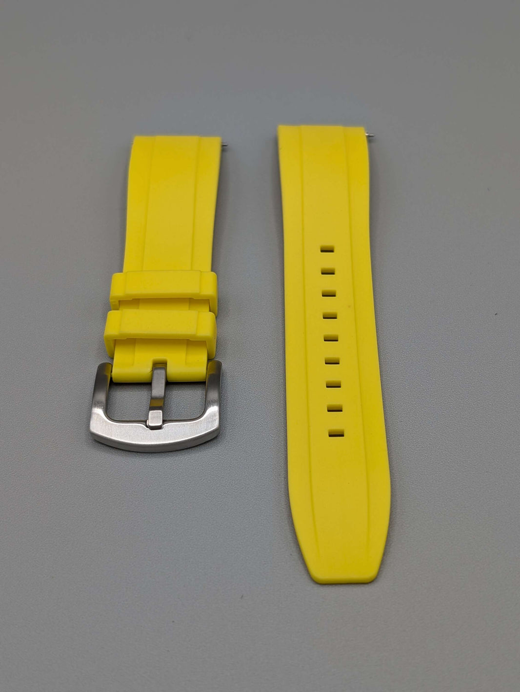 image Explorer Rubber Watch Band in Sunshine Yellow Quick Release image 1