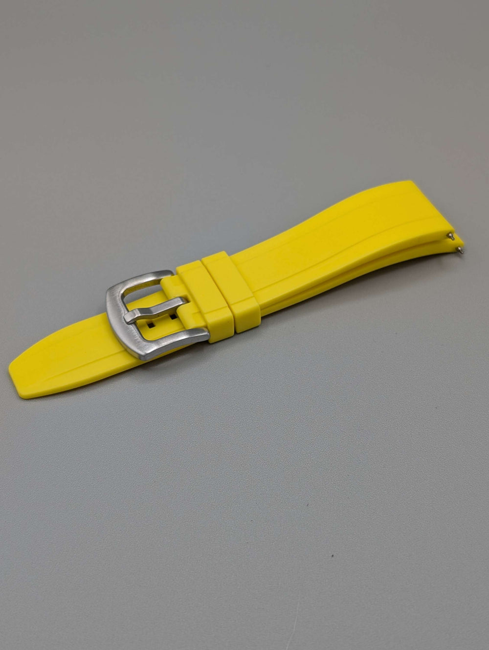 Explorer Rubber Watch Band in Sunshine Yellow Quick Release image 0