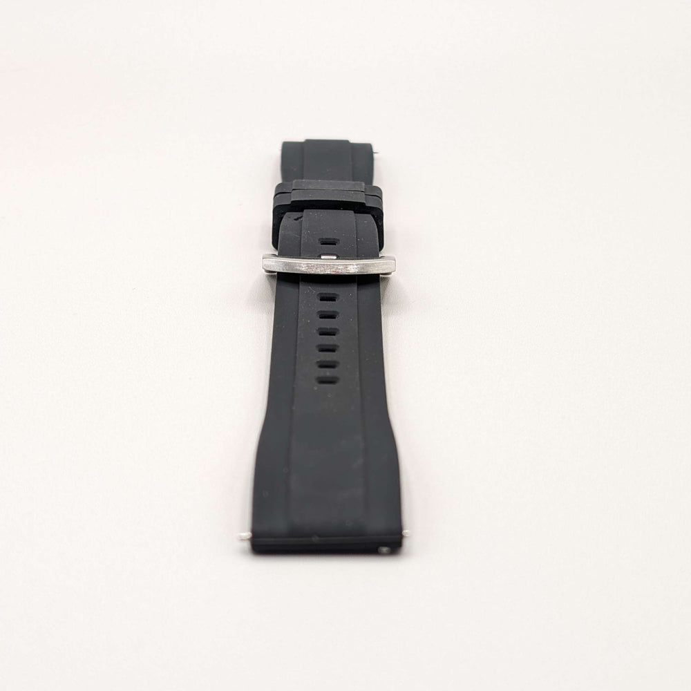 Explorer Rubber Watch Band in Midnight Black Quick Release image 1