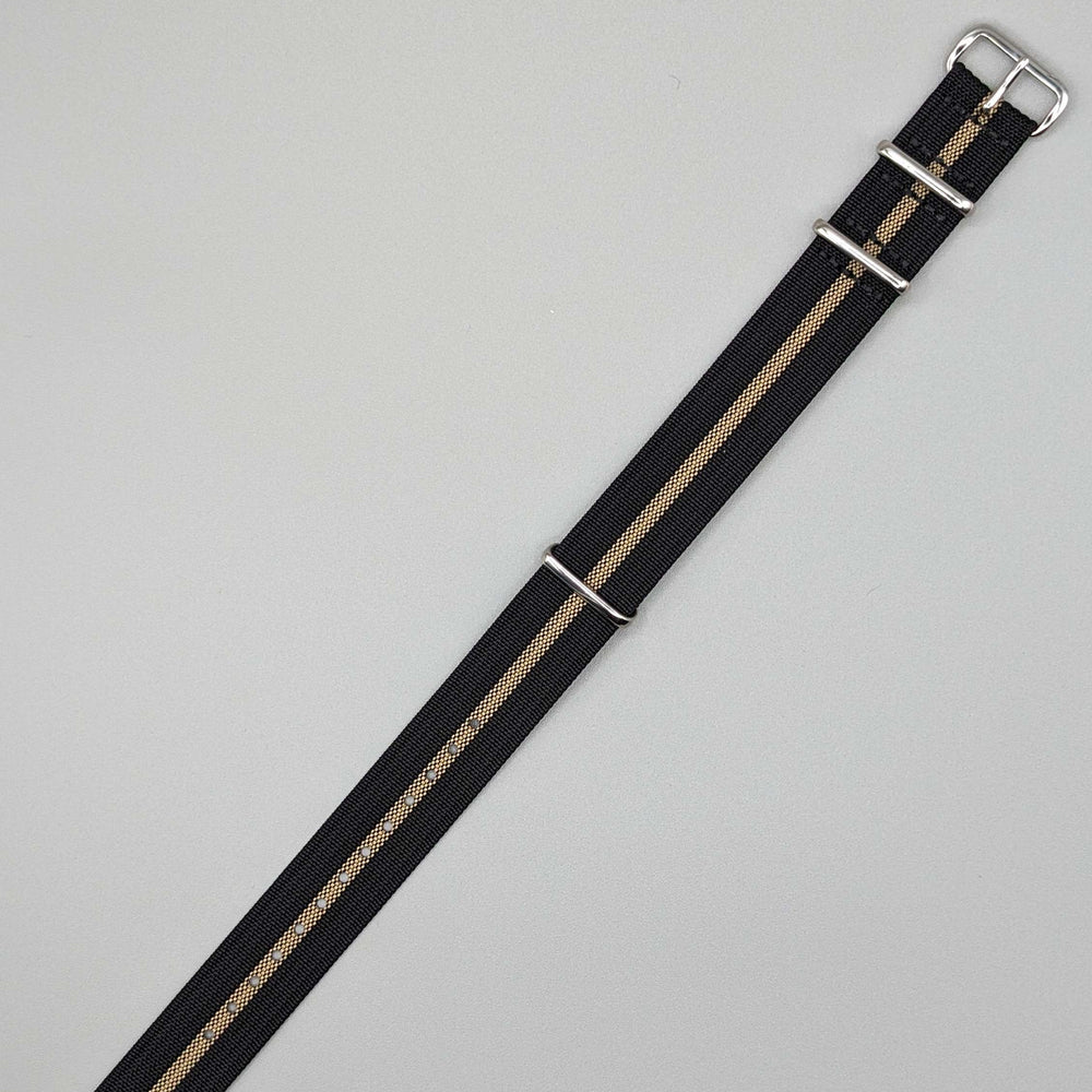 HMS NATO Watch Band in Midnight Black/Khaki image 2