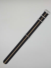 HMS NATO Watch Band in Midnight Black/Khaki image 2