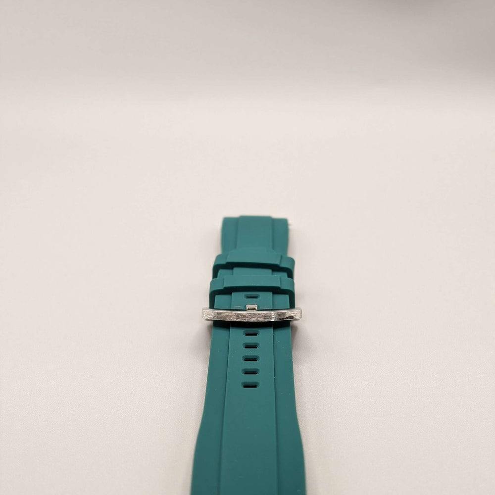 Explorer Rubber Watch Band in Coral Cyan Quick Release image 2