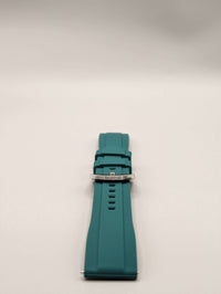 Explorer Rubber Watch Band in Coral Cyan Quick Release image 2