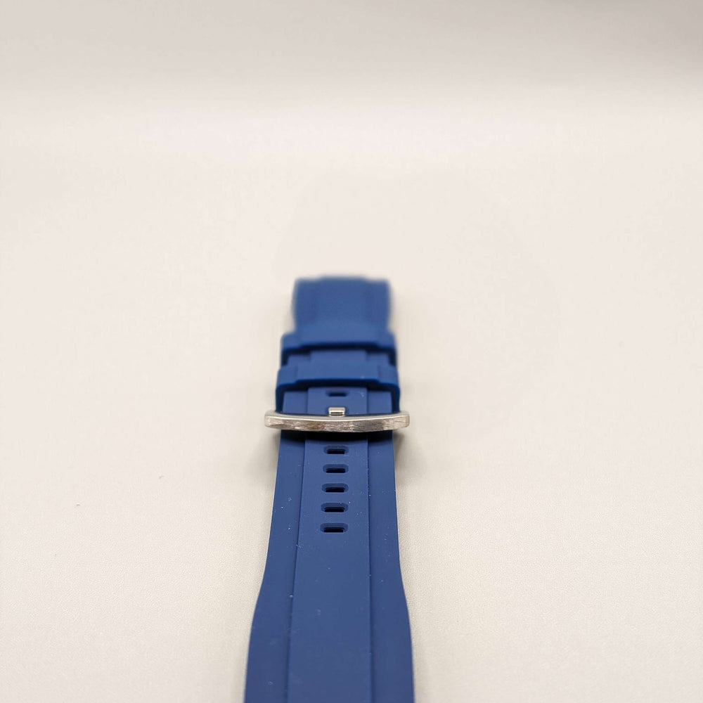 Explorer Rubber Watch Band in Deep Blue Quick Release image 2