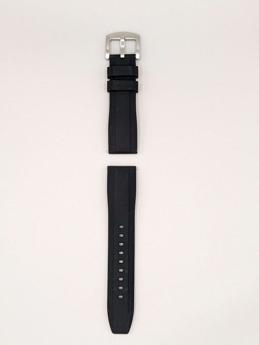 Explorer Rubber Watch Band in Midnight Black Quick Release image 2