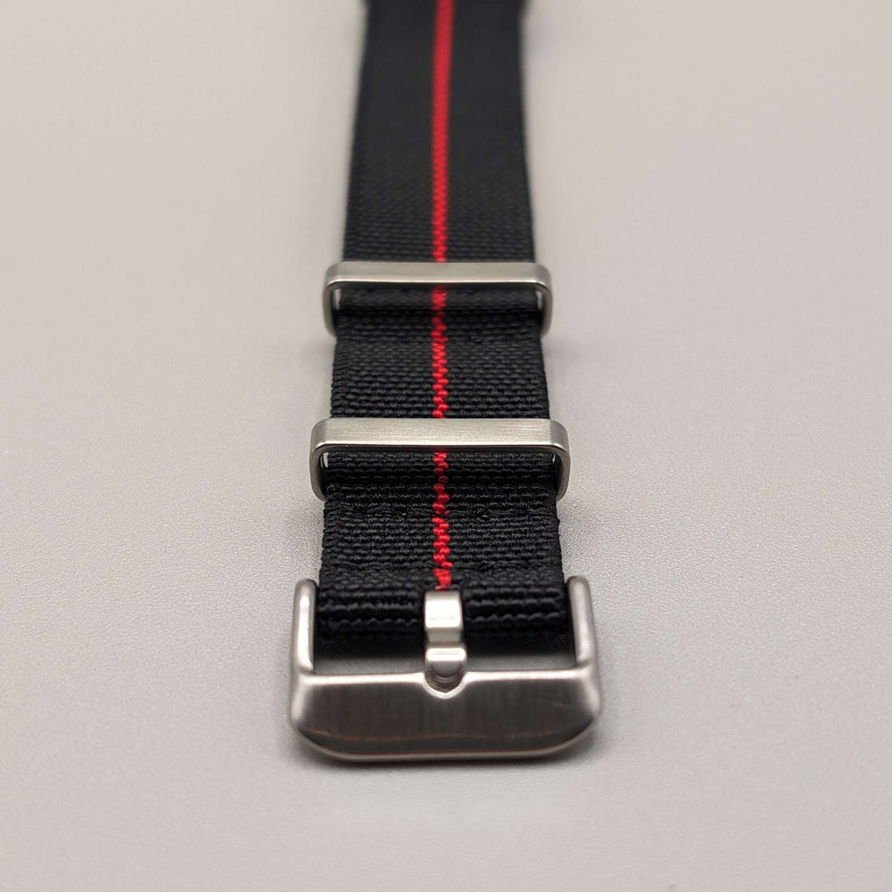 HMS FLX NATO Watch Band in Midnight Black/Red image 1