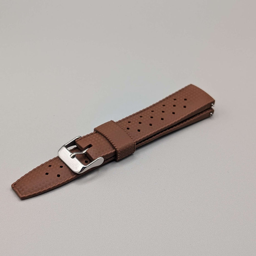 Zanzibar Tropic Watch Band in Toasted Brown Quick Release image 0