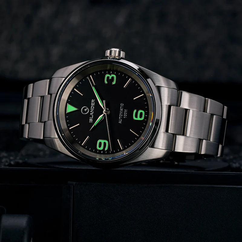Islander Manhasset 36mm Automatic Watch with Black Dial #ISL-145
