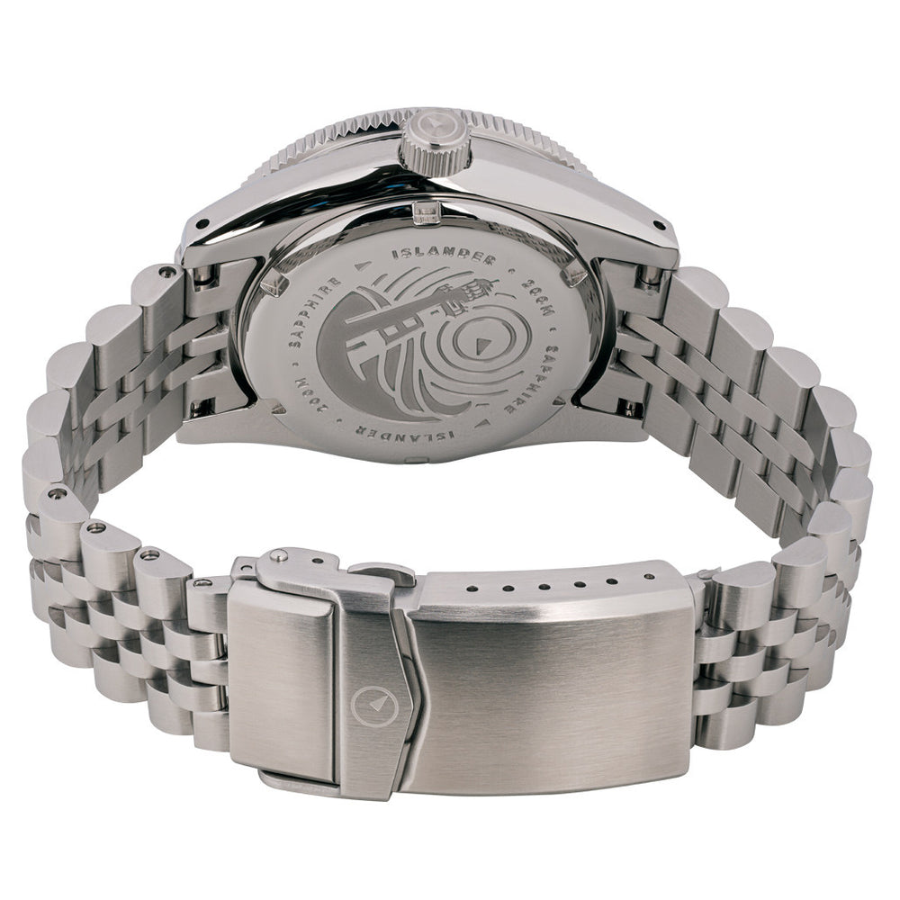 Islander Northport Hi-Beat Automatic Dive Watch with Seafoam Green and White Ripple Dial #ISL-155