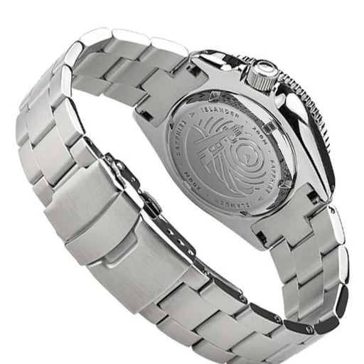 Islander Automatic Dive Watch with Solid-Link Bracelet, AR Sapphire Crystal, and Luminous Ceramic Bezel Insert #ISL-02 (Copy)