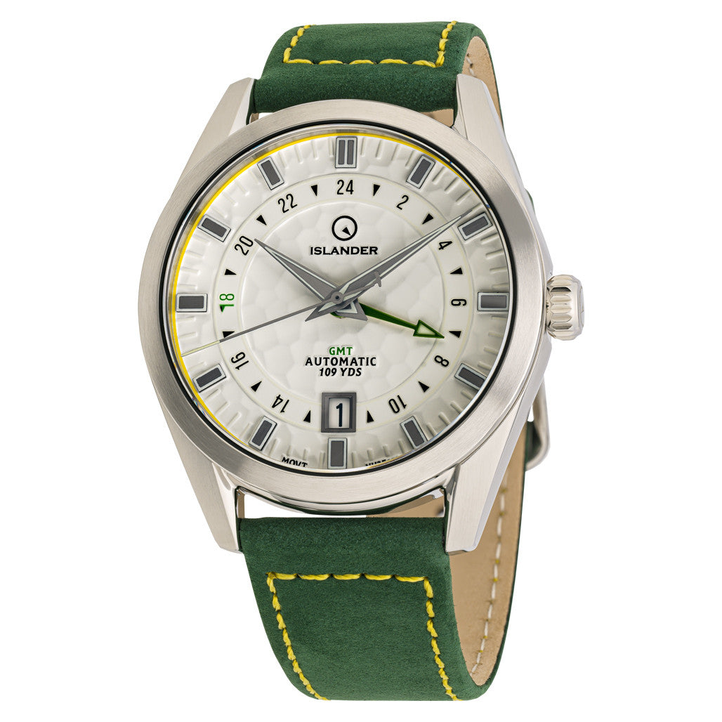 Islander Melville GMT with White "Golf Ball" Hammer Dial #ISL-211