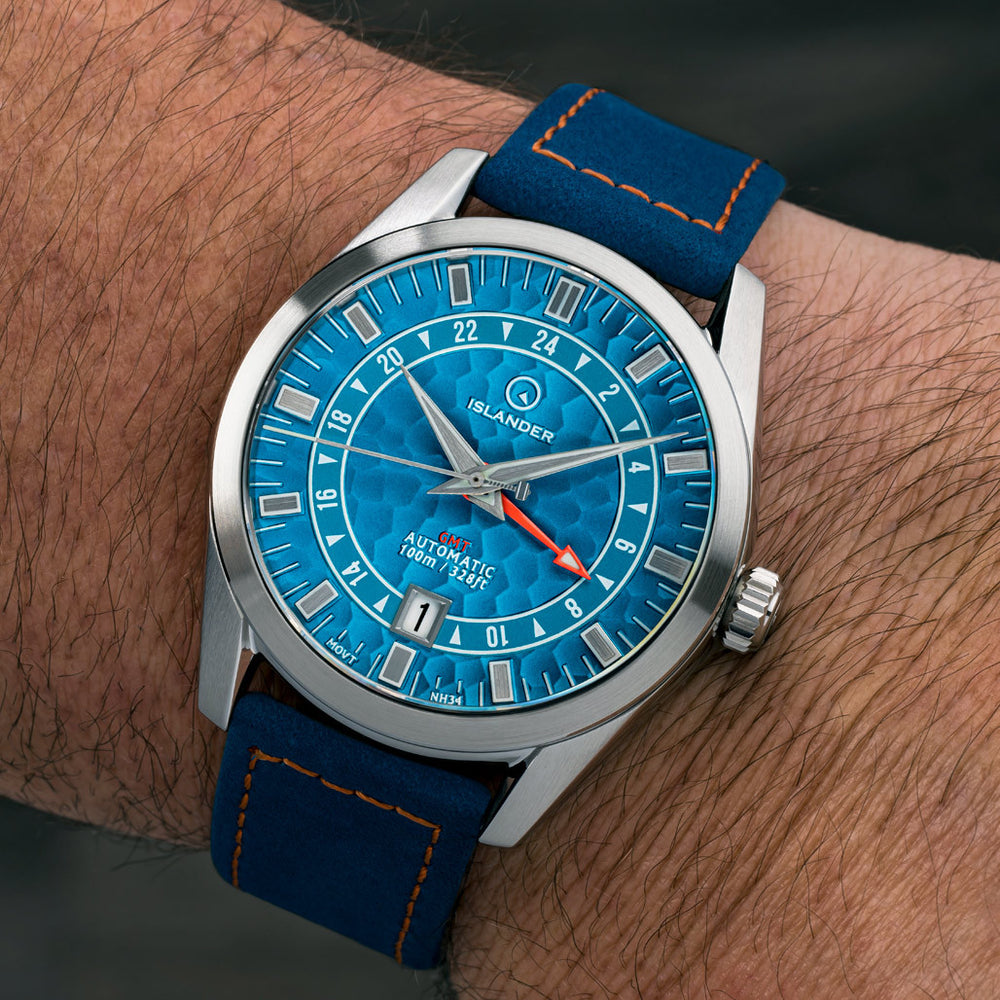 Islander Melville GMT with Blue Hammer Dial #ISL-222