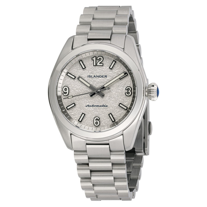 Islander Brookville Calligraphy Edition Watch with Silver Parchment Dial #ISL-319