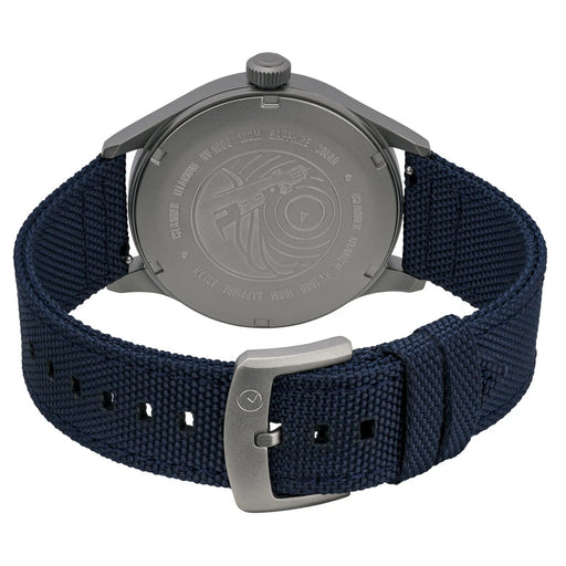 Islander Babylon HV1000 Titanium Solar Field Watch with Blue Dial #ISL-334