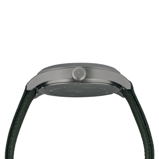 Islander Babylon HV1000 Titanium Solar Field Watch with Olive Dial #ISL-335