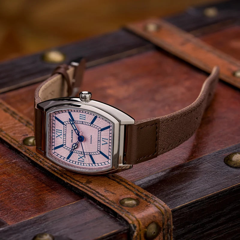 Islander Astoria Automatic Dress Watch with Pink Dial #ISL-369