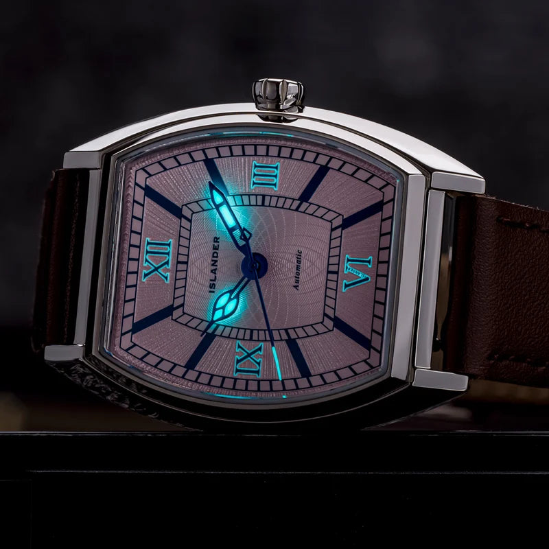 Islander Astoria Automatic Dress Watch with Pink Dial #ISL-369