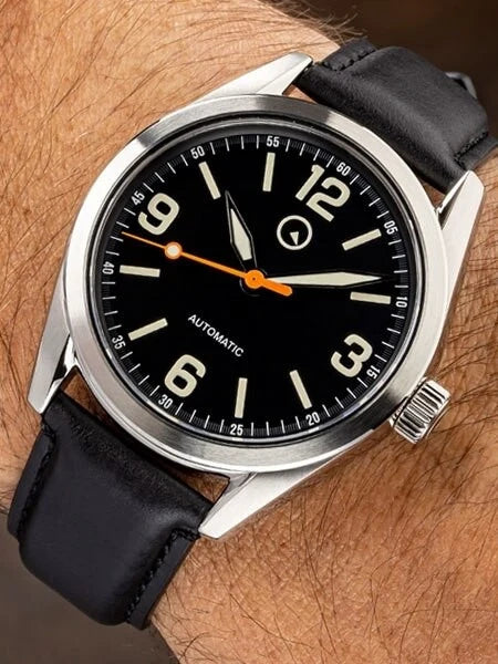 Islander Automatic Watch with Leather Strap and an AR Dome Sapphire Crystal #ISL-54