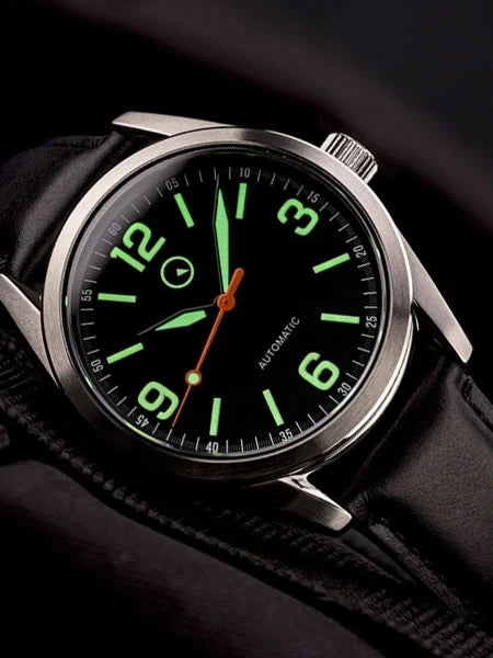 Islander Automatic Watch with Leather Strap and an AR Dome Sapphire Crystal #ISL-54