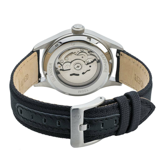 Islander Mitchel Automatic Field Watch with Nylon Weave Strap and an AR Sapphire Crystal #ISL-41