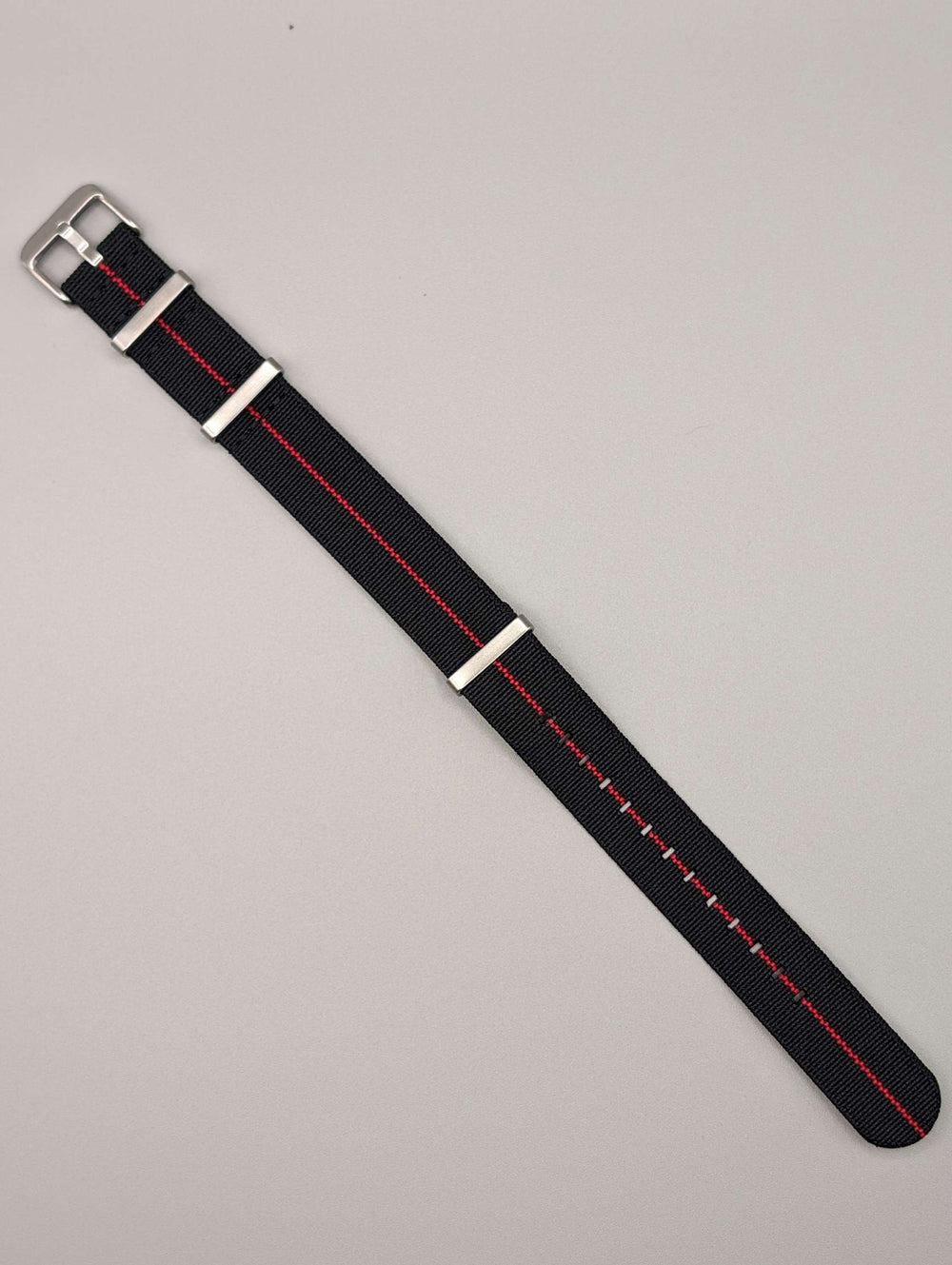 HMS FLX NATO Watch Band in Midnight Black/Red image 2