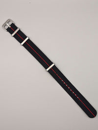 HMS FLX NATO Watch Band in Midnight Black/Red image 2