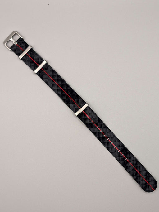 HMS FLX NATO Watch Band in Midnight Black/Red image 2