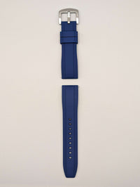 Explorer Rubber Watch Band in Deep Blue Quick Release image 1