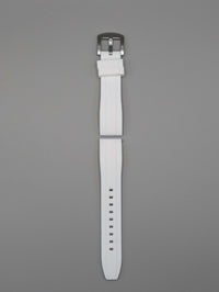 Explorer Rubber Watch Band in Snowmass White Quick Release image 2