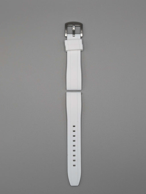 Explorer Rubber Watch Band in Snowmass White Quick Release image 2