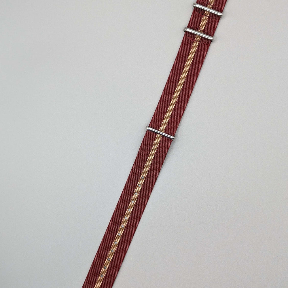 HMS NATO Watch Band in Vino Red/Khaki image 2