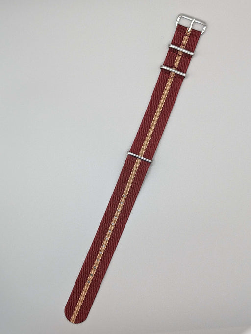 HMS NATO Watch Band in Vino Red/Khaki image 2