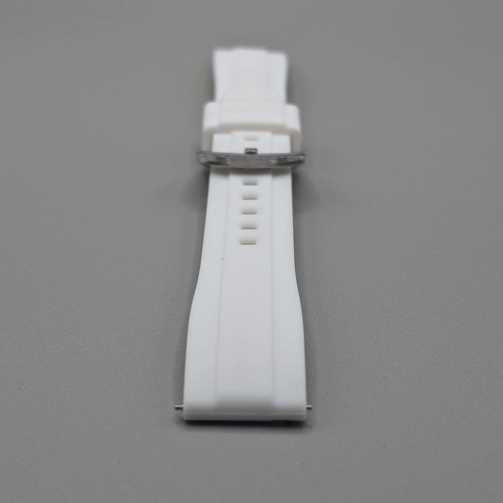 Explorer Rubber Watch Band in Snowmass White Quick Release image 1