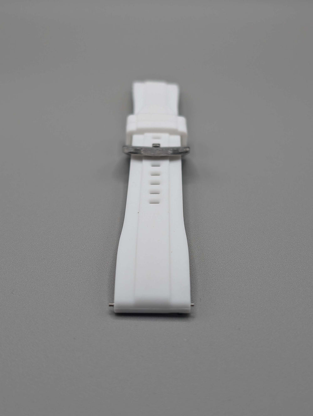 Explorer Rubber Watch Band in Snowmass White Quick Release image 1
